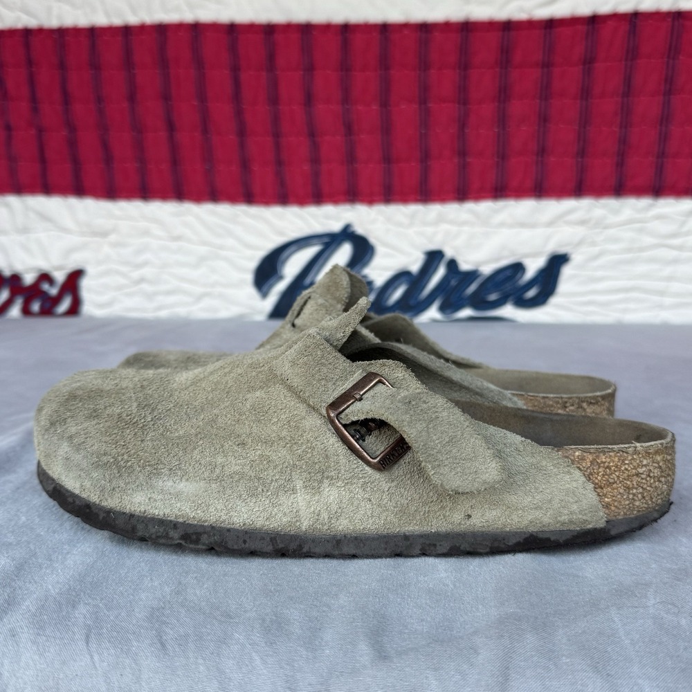 Size 39/W8/M6 - Birkenstock‎ Boston Mule Bone Sandals SFB